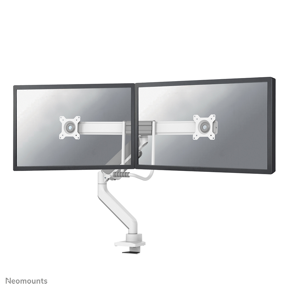 Neomounts DS75-450WH2 Monitorarm 17-32" - Gasfeder - Topfix - 180°-Stopp